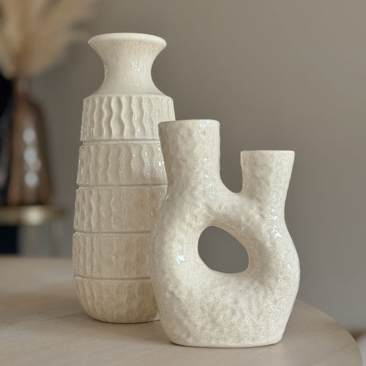 Beige Aztec vaas Studio Bella